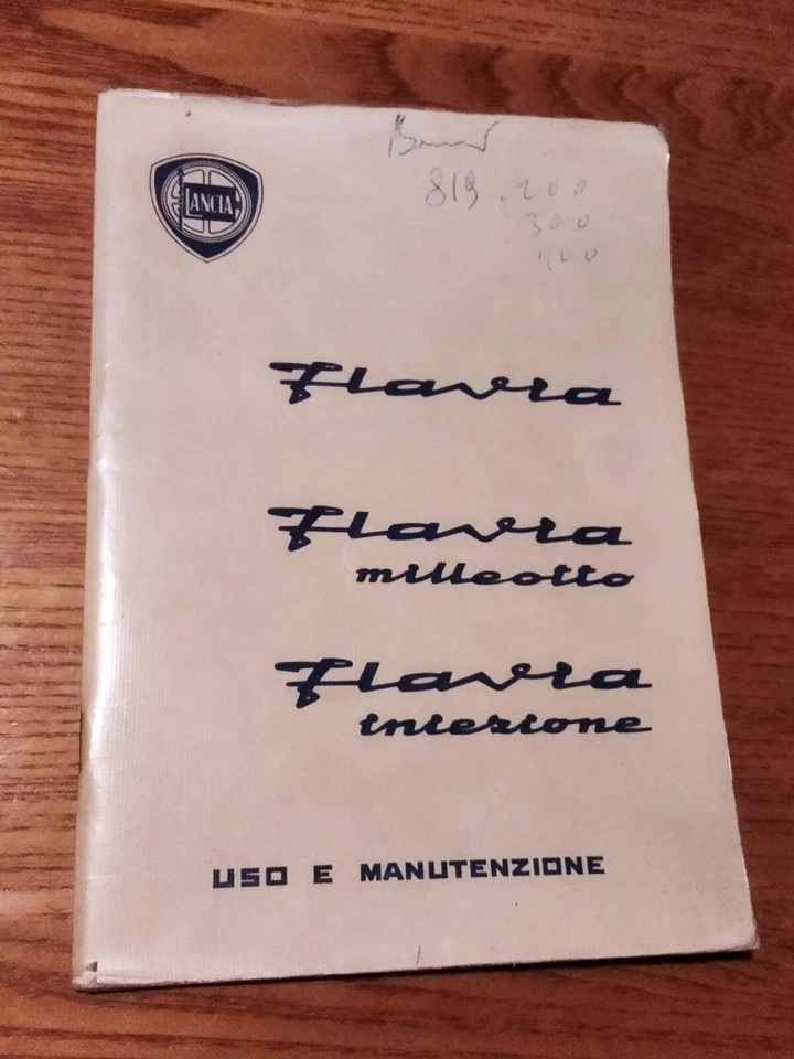 Libretto Uso e Manutenzione Lancia Flavia 1967 - Immagine 1 di 1