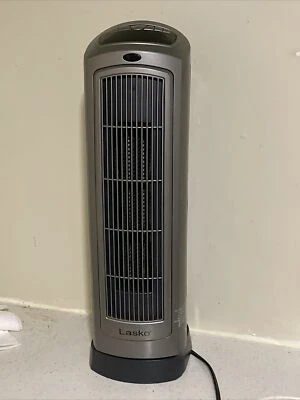 Lasko 23" Ceramic Tower Heater - 1500W, Silver - Image 1 of 3