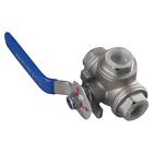 304 Stainless Steel T Mounting Pad Ball Valve  Pipe Fitting Water,Oil,Gas