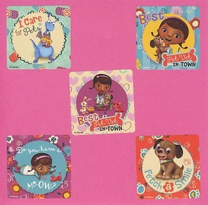 10 Doc McStuffins Pet Vet - Large Stickers - Party Favors - Rewards - Imagen 1 de 1