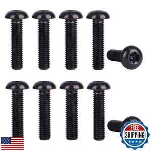 UHDFBDHF 10Pcs Titanium Water Bottle Cage Bolts Torx M5x10 12 15 20 25mm Bicy - Picture 1 of 5