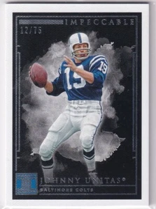 2019 Panini Impeccable - #21 Johnny Unitas /75 - Bild 1 von 2