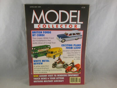 Model Collector January 1995 British Fords by Corgi & Exciting plans from Lledo  - Image 1 of 3