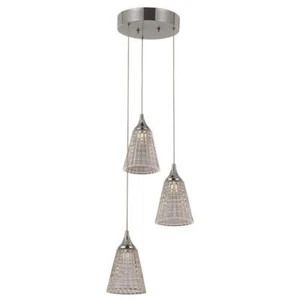 Trans Globe 15-Watt Polished Chrome Integrated LED Pendant MDN-1382 - Picture 1 of 1