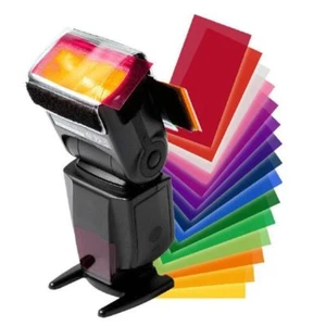 12 Stck. Blitz Farbkarte Diffusor Beleuchtung Gel Pop Up Filter für Kamera Speedlite - Bild 1 von 9