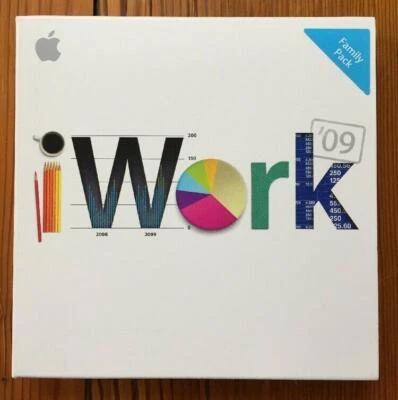 2009 Macintosh Mac iWork 09 Version Office Suite Installation DVD Disc w Box - Image 1 of 4