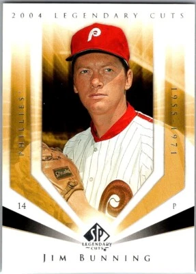 2004 SP Legendary Cuts Jim Bunning Philadelphia Phillies #53 - Image 1 of 2