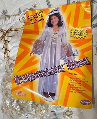 Disfraz Vintage Fun World RENACENTISTA NOVIA Niño 4 Piezas Talla 12-14 Foto 1 de 4