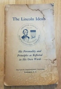 The Lincoln Ideals softbound booklet His Personality & Principles His own words - Picture 1 of 9