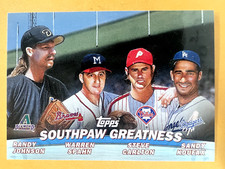 2001 Topps Southpaw Greatness Johnson Spahn Carlton Koufax #TC17