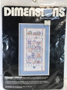 Vintage 1988 Dimensions Counted Cross Stitch WELCOME SAMPLER 3656-10" x 20" NOS - Picture 1 of 3