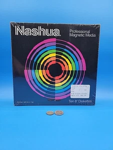 8" Floppy Disks Nashua FD-2D WP DS/DD Soft Sector 8/1024 9027-200 Sealed 10 Pack - Picture 1 of 7