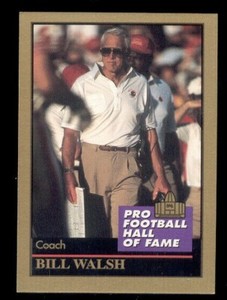 1995 Enor BILL WALSH San Francisco 49ers Hall of Fame Update Card Rare