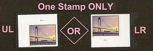 US 4872 Priority Mail Verrazano-Narrows Bridge $5.60 plate single MNH 2014 - Picture 1 of 1