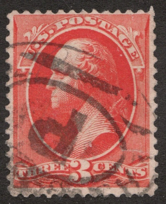 1887 United States Sc# 214 - 3¢ George Washington - Used, very fine. Cv$55 - Image 1 of 1