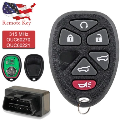 Mando a distancia para Chevrolet Suburban 2011 2012 2013 2014 6 botones + programador Foto 1 de 4