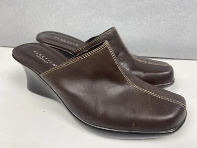 Kenneth Cole Reaction женщин 7,5 М кожаная платформа на танкетке слайд - Изображение 1 из 4