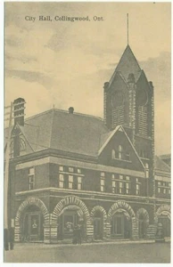 Town Hall Collingwood Ontario ON Vintage Museum Reproduction Postcard 1984 - Picture 1 of 2