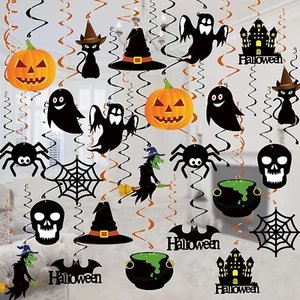 Tifeson Halloween Decorations Hanging Swirl - 36 PCS Hanging Halloween Ceiling S - Picture 1 of 12