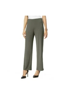 ALFANI Knitted Wide-leg Pull On Casual Pants M Urban Olive - Bild 1 von 1