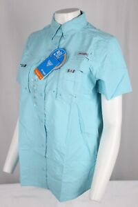 Columbia Women’s PFG Bahama Short Sleeve Shirt Clear Blue FL7313-459