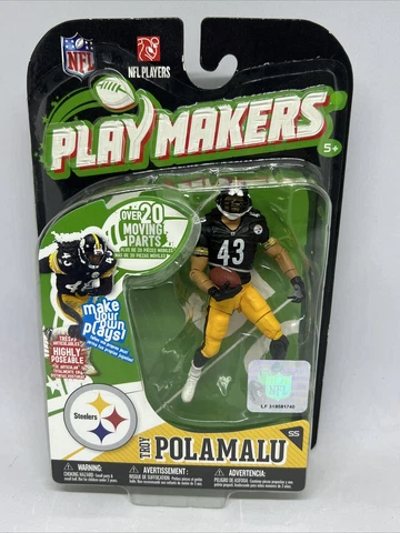 2010 Series 1 Mcfarlane Playmakers Troy Polamalu Pittsburgh Steelers Action Fig Cover