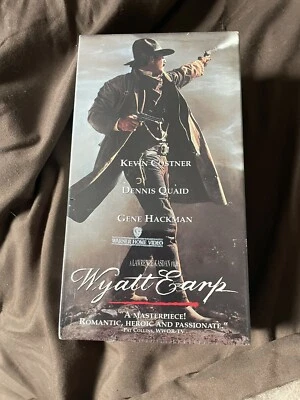 Wyatt Earp SEALED VHS 2 Tape Set Western Kevin Costner - Image 1 of 2