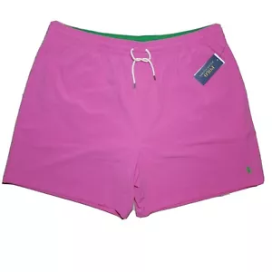 New Polo Ralph Lauren Mens Big & Tall Classic Fit Pink Swim Trunks Shorts 7" NWT - Picture 1 of 13
