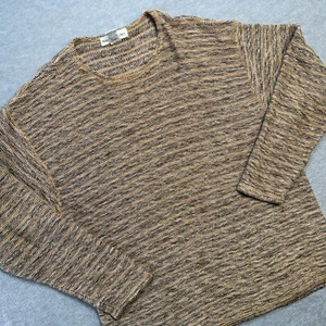 Vintage Banana Republic Sweater Mens Large Brown Chunky Knit Linen Australia - Picture 1 of 8