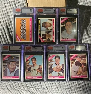1966 Topps SCD Pirates Lot 7 - Most EX-MT - Veale, Rookie Stars, Team, More - Bild 1 von 3