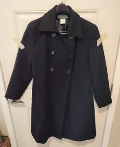 Cappotto donna Harve Benard by Holtzman taglia 12 nero lana pea - Foto 1 di 8