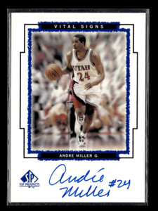 1999 SP Top Prospects #AM Andre Miller Vital Signs