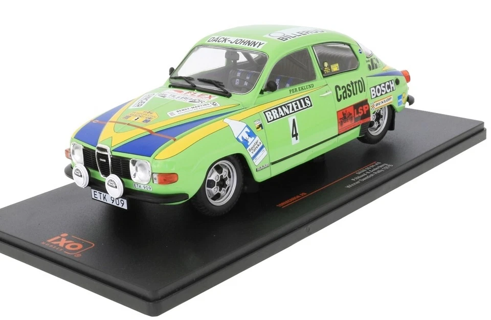 IXOMODELS - SAAB 96 V4 #4 Rallye SCHWEDEN 1976 EKLUND/CEDERBERG - 1/18 - IXO1... - Immagine 1 di 1