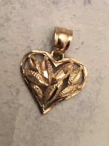 10k Gold Herz Anhänger - Bild 1 von 7