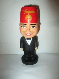 VINTAGE SHRINER BOBBLEHEAD NODDER 6" FIGURE MASONIC LODGE FEZ HAT NICE NO BOX - Picture 1 of 10