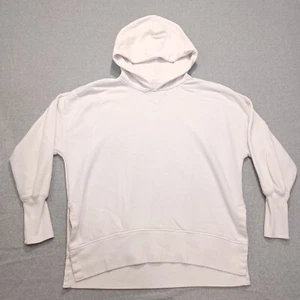 Abercrombie and Fitch Oversized Side Slit Hoodie Sweater White Size Medium - Picture 1 of 8