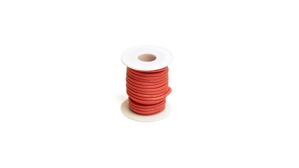 Racers Edge - 14 Gauge Silicone Ultra-Flex Wire; 25' Spool (Red) - Image 1 of 1