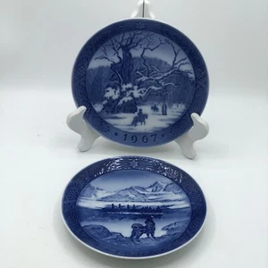 2 Royal Copenhagen Denmark Dänische Weihnachtsteller - Konvolut 1967 1968 - Bild 1 von 7
