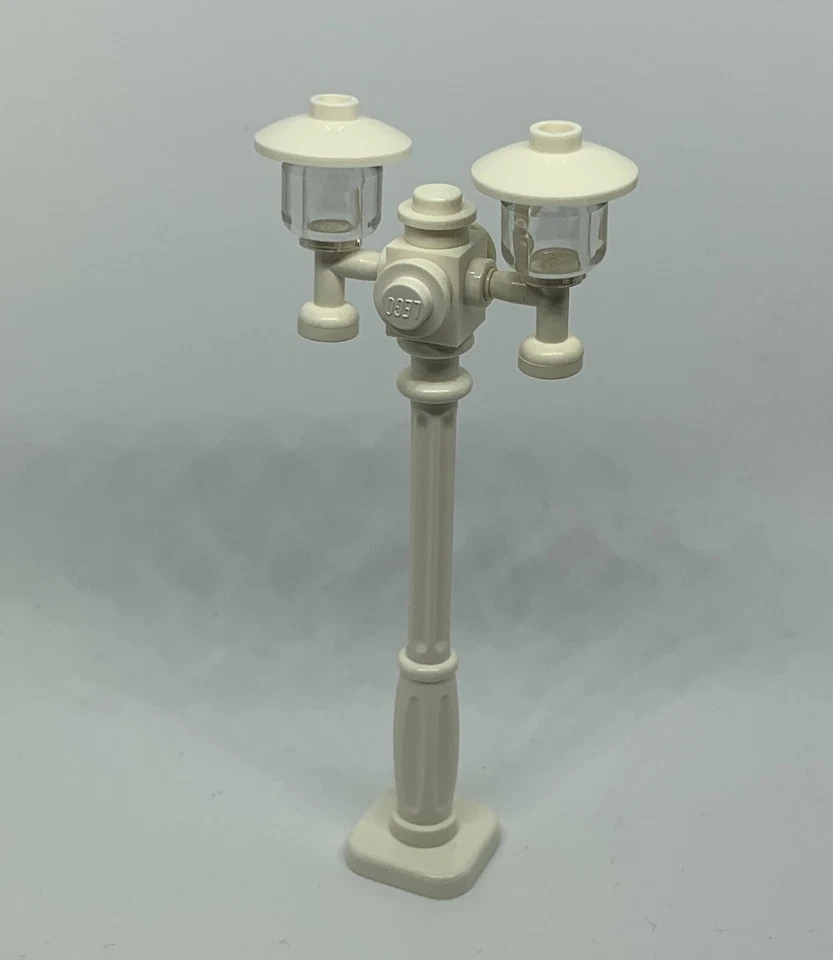 Farola de luz blanca modular City Town personalizada hecha de ladrillos Lego Foto 1 de 1