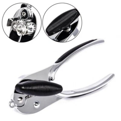 Apriscatole manuale in acciaio inox impugnatura antiscivolo leva capsule latta - Immagine 1 di 4