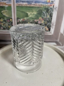 Ralph Lauren Espiga Cristal Vidrio Whisky Doble Antiguo Marcado - Imagen 1 de 4