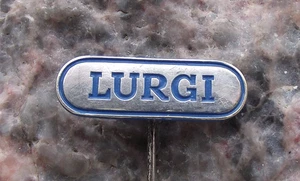 Vintage Lurgi German Engineering Construction & Chemical Process Pin Badge - Picture 1 of 5