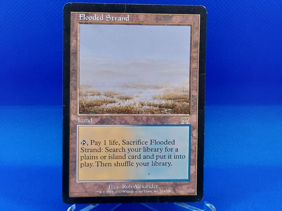 Flooded Strand 1x ONS MTG Onslaught Rare Vintage DAMAGED (see note) white blue - Image 1 of 4