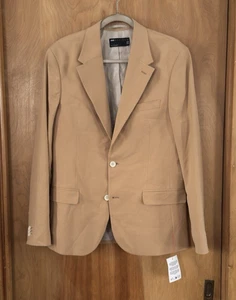 ASOS Design Men's Slim Suit Jacket Sport Coat Blazer Beige Tan Size 40R NWT - Picture 1 of 3