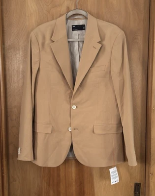 ASOS Design Men's Slim Suit Jacket Sport Coat Blazer Beige Tan Size 40R NWT - Image 1 of 3