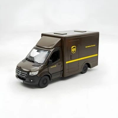 Modellino Camion Mercedes Sprinter UPS. Camion Giocattolo in Scala 1:48 - Immagine 1 di 4