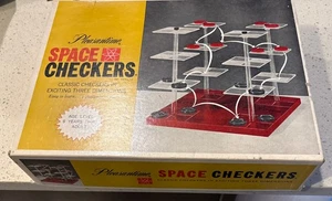 COMPLETE Space Checkers 3D Board Game Pleasantime No. 1350 Made in USA Ages 9+ - Picture 1 of 5