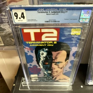 Terminator 2: Judgment Day #1 CGC 9.4 MCU 1991 PAGINE BIANCHE copertina Klaus Janson - Foto 1 di 6