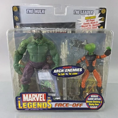 Toybiz Leyendas Marvel Cara a Hulk Vs El Líder Figuras Archienemigos ABIERTO Foto 1 de 4