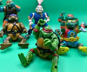 Vintage 80/90er Teenage Mutant Ninja Turtles🐢 Figuren Lot Leo Mike Ralph Don - Bild 1 von 24